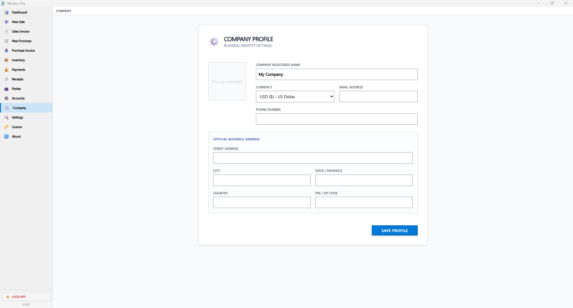 WinAcc Pro Company Profile